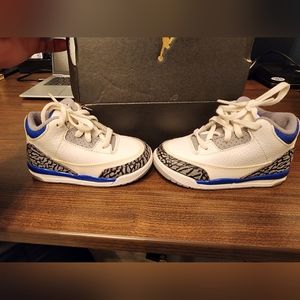 Nike Air Jordan 3 III Retro Racer Size 7C Blue White